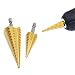 GOXAWEE Paso Brocas Escalonadas & HSS M35 Cobalto Brocas Helicoidales & Titanio...