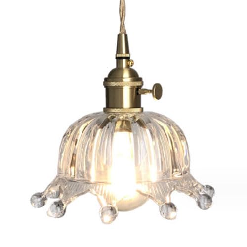 Plafonnier en verre E27 pour sublimer l'ambiance de votre chambre