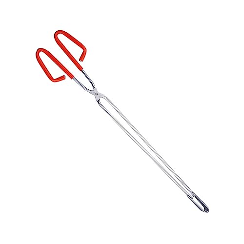 FRCOLOR 1pc Trash Tongs Logs Tweezers Barbeque Grill Garbage Picker Upper Charcoal Clip Trash Pliers Trash Waste Tong Outdoor Fireplaces Grilling Tools Cooking Tongs Plastic Elder