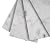 White 3 in. x 6 in. Polished Marble Subway Floor and Wall Sample Tile Having 0.13 sqft Coverage