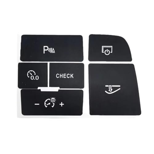 Accessoires Tuning Rénovation Touches Cassées Console Q7 4L Autocollant Audio CD