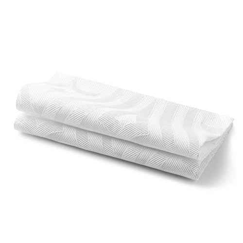 White Dinner Extra Heavy Paper Napkins - 8\"x 8\"- Disposable Dinner Napkins - Alternative To a Real Cloth Napkin - Elegant Designed Napkin, 40-Bag - Thumbnail 3