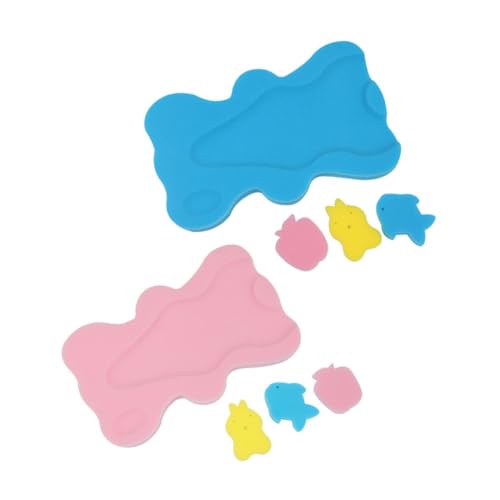 Cojines de baño para bebés de esponja pack de 2 almohadillas antideslizantes 2