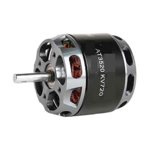 Moteur sans balais AT3520 KV720 à arbre long contre les vibrations de votre avion radiocommandé