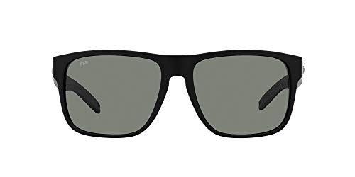 Image of Costa Del Mar Sunglasses for Men-SpearoXL Mens Polarized Sunglasses 580G 59 | Polarized Fishing Glasses with UV Protection - Costa Sunglasses for Boating, Beach & Driving - Mt. Black /Gray 580G