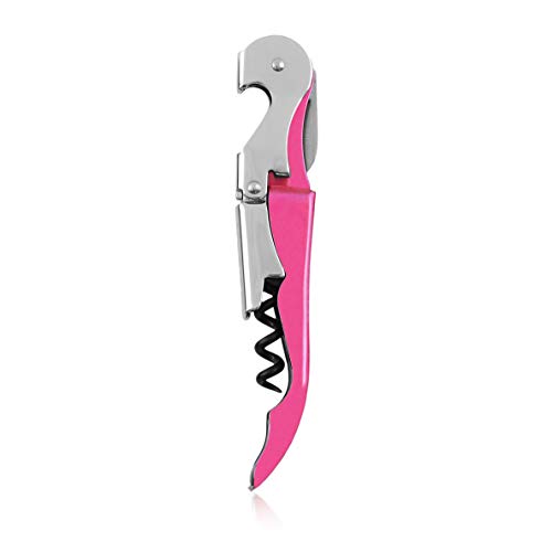 Truetap Pink Double Hinged Waiter's Corkscrew by True