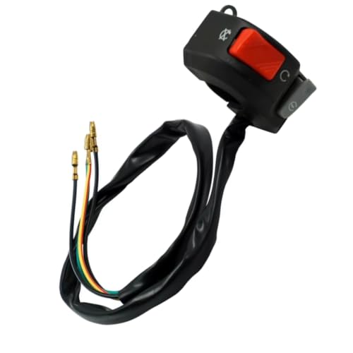 Interrupteur de guidon moto 7/8 pouces 12V universel pour phare et klaxon de scooter et ATV