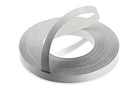 WoodPress® 22mm Perlgrau Melamin Kantenumleimer mit Schmelzkleber – 50m Industrielle Rolle – Einfaches Aufbügeln für Heimwerker