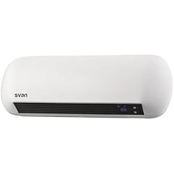 Svan Ventilador Svan Estufa split Eléctrico Bajo Consumo Blanco SCES2000D. 2000W, 3 Niveles de potencia, Termostato Regulable, Calefacción por PTCIncluye Kit de Montaje en Pared