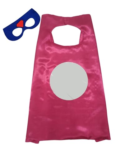 Image of BookMyCostume Kids Superhero Cape and Eye Mask Set for Boys & Girls - Fancy Dress for School Annual Day, Dance Drama & Theme Birthday Return Gift | Aged 3-10 Years