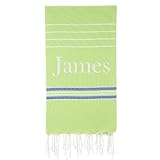 Cacala Turkish Beach Towel Quick Dry Prewashed for Soft Feel Extra Large Peshtemal for Bathroom, Travel, Pool and Swim, Paradise Series, 37 in x 70 in