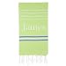 Cacala Pestemal Turkish Bath Towels Striped for Beach Sauna Luxury Peshtemal 37x70 Pistachio Green-Royal