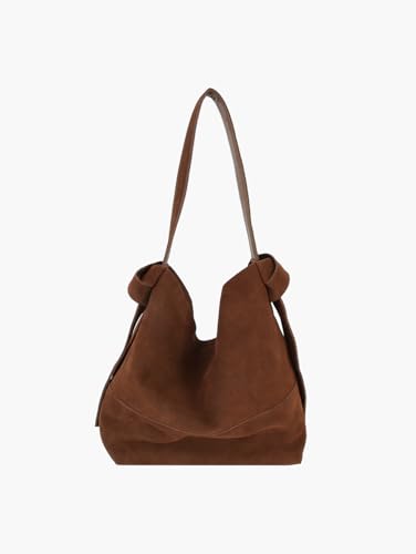 Bolso Hobo Tote 2 en 1 de Gamuza Auténtica miniatura 3