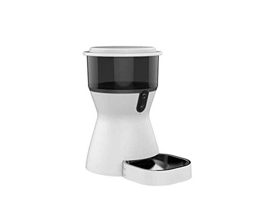 WANGLXST Durable Distributeur Croquette Automatique Animaux pour Chats et Chiens Distributeur Automatique de Nourriture Enregistrement Vocal Facile à Nettoyer Cover