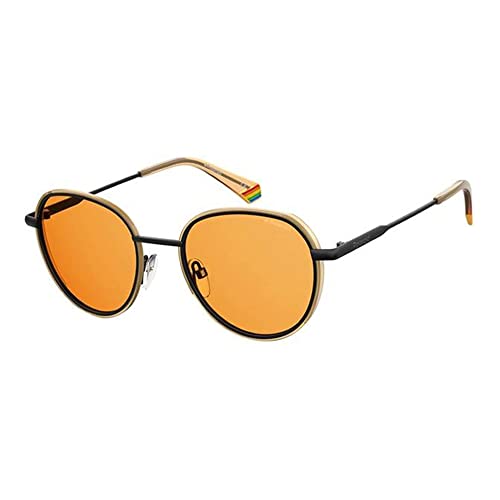Polaroid Sunglasses PLD 6114/S Polarized Round Sunglasses, Yellow, 51mm, 20mm