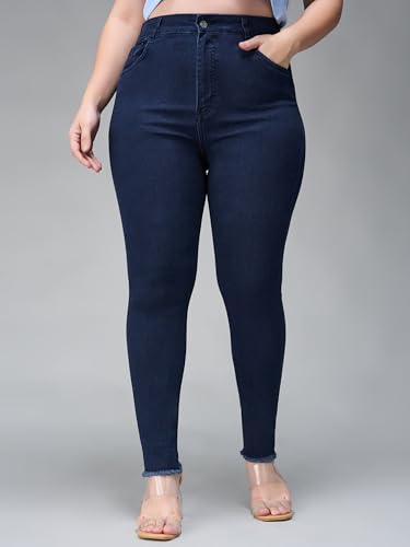 Image of Miss Chase A+ Women's Bootcut High Rise Regular Length Stretchable Denim Jeans