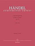 Concerto grosso g-Moll op. 6/6 HWV 324 -In der Continuo-Gruppe sind 2 Cembali besetzt-. Partitur, Urtextausgabe
