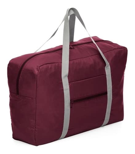 Bolsa De Viagem Sacola Dobrável e Impermeável Esportiva (Vermelho)