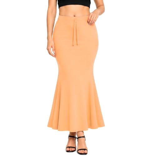 Image of Mogsa Women's Saree Shapewear Petticoat | Fishcut Shaper | Stretchable Saree Petticoat | Adjustable Drawstring | Comfortable Slim Fit Innerwear