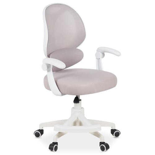 IDIMEX Kinderdrehstuhl ISLA mit Fußstütze, Grau –...