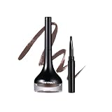 TONYMOLY (トニーモリー) バックジェル アイライナー Brown | 4g | ブラシ付き | 落ちにくい | ウォータープルーフ |ブレない | かすれない ジェルアイライナー 粘膜 アイライナー ジェル 落ちない にじまない 韓国コスメ (Brown ブラウン)