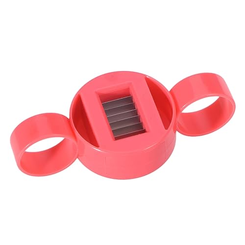 Cabilock Affettatrice per Fagioli 2 Pezzi Affettatrice per Fagioli Gadget da Cucina Taglierina per Fagioli in Plastica Design Compatto per