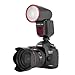 Flashpoint Zoom Li-on X R2 TTL Round Head Flash, Godox V1 On-Camera Speedlight, 76Ws Power, 2.4G Wireless, 2600mAh Li-ion Battery, 480 Full-Power Flashes (Canon)