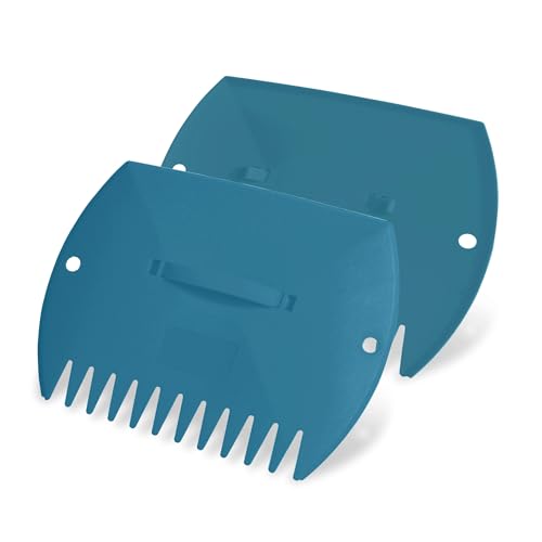 GardenHOME Leaf Scoops Hand Rakes, Large Leaf Grabbers for Yard Work and Garden Use, Clear and Collect Garden Rake, Leaf Scooper and Claws for Leaves, Lawn Debris, and Trash Cleanup