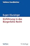 Einführung in das Bürgerliche Recht: Grundkurs für Studierende der Rechts- und Wirtschaftswissenschaften (Vahlens Handbücher der Wirtschafts- und Sozialwissenschaften)