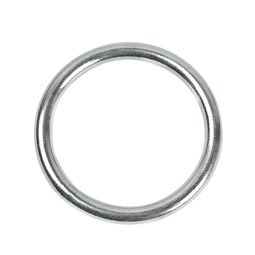 Anillo redondo soldado en acero inoxidable de alta resistencia para hamacas y yoga