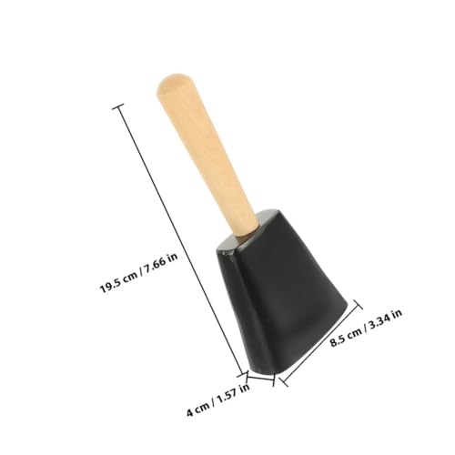 Cloche de vache métal ergonomique au son clair pour encouragements - 2