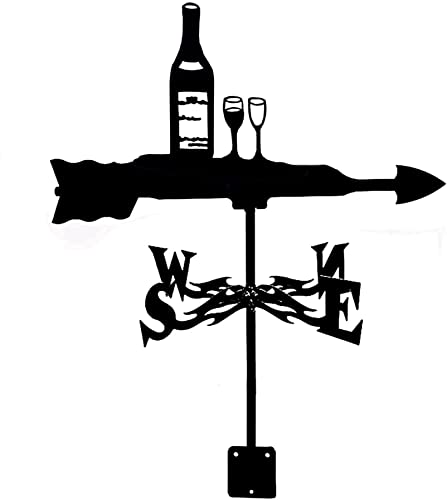 Dmwmd Rabbit Turtle Weather Vane For The Liquor Stainless Steel Weathervane Durable Retro Farm Scene Wind Vane Measuring Tools Wind Direction Indicator Garden Stake #TOP1