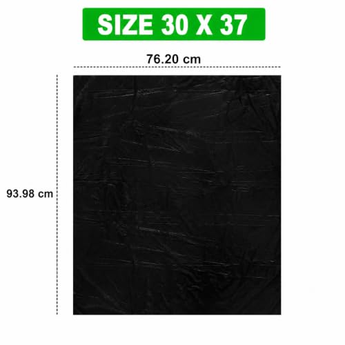 Image of ELLA Garbage Bags 30x37 Inches | 100 Bags (10 Rolls x 10) | Black | XL | Durable Leak-Proof Dustbin Covers for Home, Kitchen, Bathroom & Office