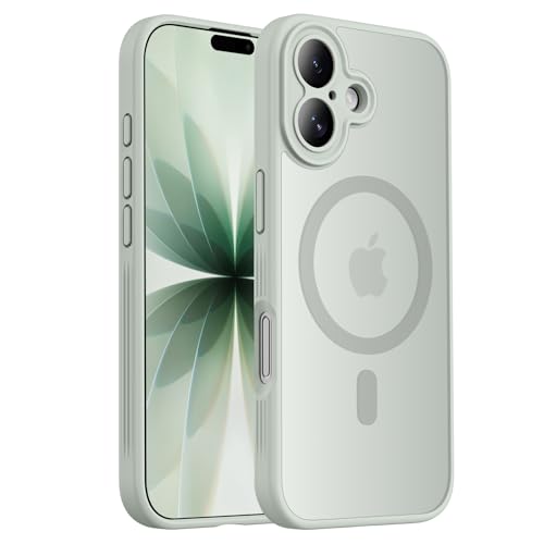 Symcele Designed for iPhone 17 Case, Compatible with MagSafe, [Camera Protection] [15FT Military Droptection] Shockproof Translucent Matte Anti-Slip Phone Case, 6.3", Calke Green by Symcele - Used condition - US$9.56
