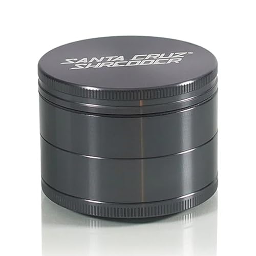 Santa Cruz Shredder Herb and Spice Grinder Made in USA (Large (2.7 Inch), Grey)