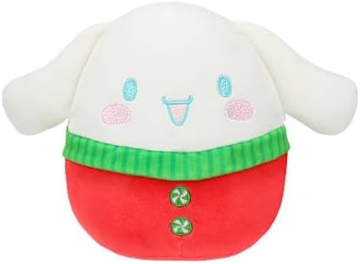 Squishmallows Cinamoroll 7 Inch Christmas Hello Kitty and Friends Squish Plush Collectible Soft & Squishy Food Stuffed