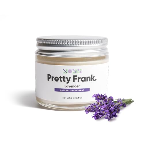 Pretty Frank Lavender Aluminum-Free Deodorant Paste (Formerly Primal Pit Paste) | Sensitive Skin, Long-Lasting Odor Control for Women & Men | Organic Ingredients (1-Pack)