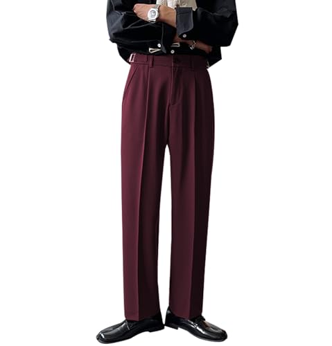 Men's Fit Dress Pants Slacks Work Business Casual Slim Fit Gurkha Pants
