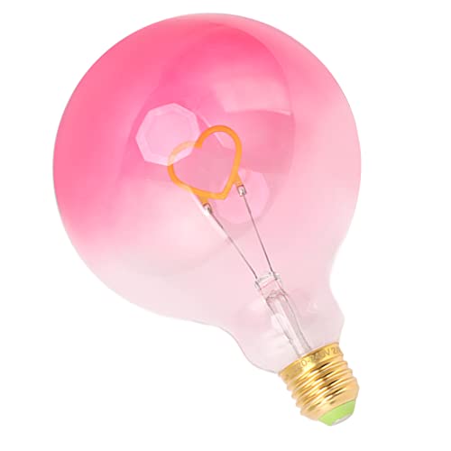 Qcwwy Bombillas Decorativas LED Regulable E27 Base de Tornillo Degradado Rosa Bombilla de Luz Nocturna Ambiental para Bodas Dormitorio Decoraciones para Fiestas Iluminación Interior