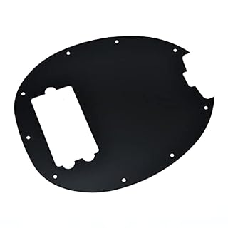 Dopro Pickguard en aluminium anodisé pour guitare basse 4 cordes Noir - Les Beatles, Paul McCartney, John Lennon, RIngo Starr, George Harrison Dopro Pickguard en aluminium anodisé pour guitare basse 4 cordes Noir – Image 4