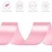 CLUEWR 1-1/2 Inches 50 Yards Pink Satin Ribbon, Solid Fabric Ribbon Roll for Flower Bouquets, Gift Wrapping, Wedding, Handmade Crafts