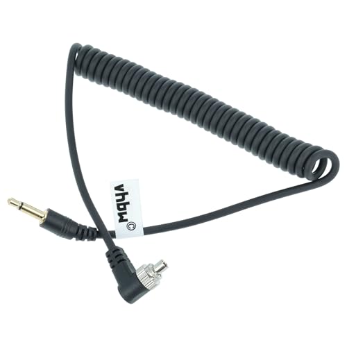 vhbw Cavo PC-Sync di sincronizzazione per flash da3.5mm per Yongnuo RF-602TX flash da studio, flash esterno