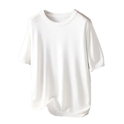 Pull en laine homme col rond anti-transpiration t-shirt leger ete