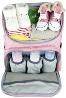 brandbaby (167) Anne Ve Bebek Bakım Çantası Pembe - Görsel 6