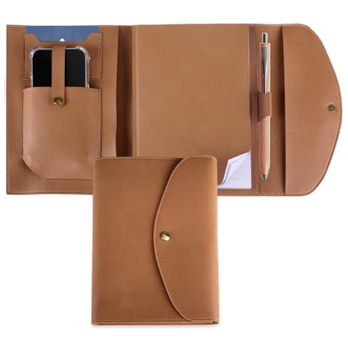 inodiref Agenda Cuir Rechargeable Carnet De Notes Cuir A5, Carnet De Voyage à Remplir Avec Des...