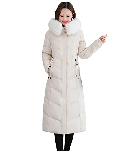 Veste longue chaude en duvet contre le gel hivernal : manteau femme XXL