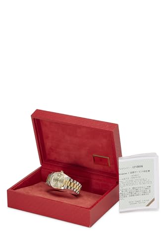 Pre-Loved 18K Gold & Stainless Steel Diamond Tridor Day-Date President 18239 36mm, Gold2