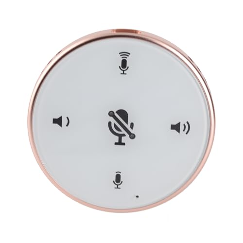 ERYUE Microfono per Conferenze Omnidirezionale USB con Altoparlante, Regolazione del Volume per PC Portatile, Adatto Piccole Sale Conferenze, Riunioni Skype/Zoom (#2)