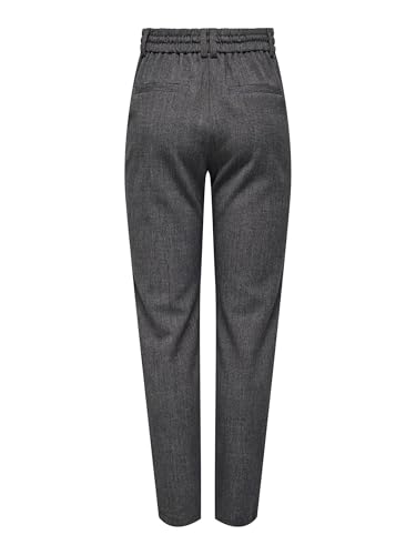Only Pantaloni Classici Femminili Onlpoptrash-Elise Vita Media Taglio Normale Pantaloni Classici, Grigio Scuro MéLange, (Xs) W X 32L - 2