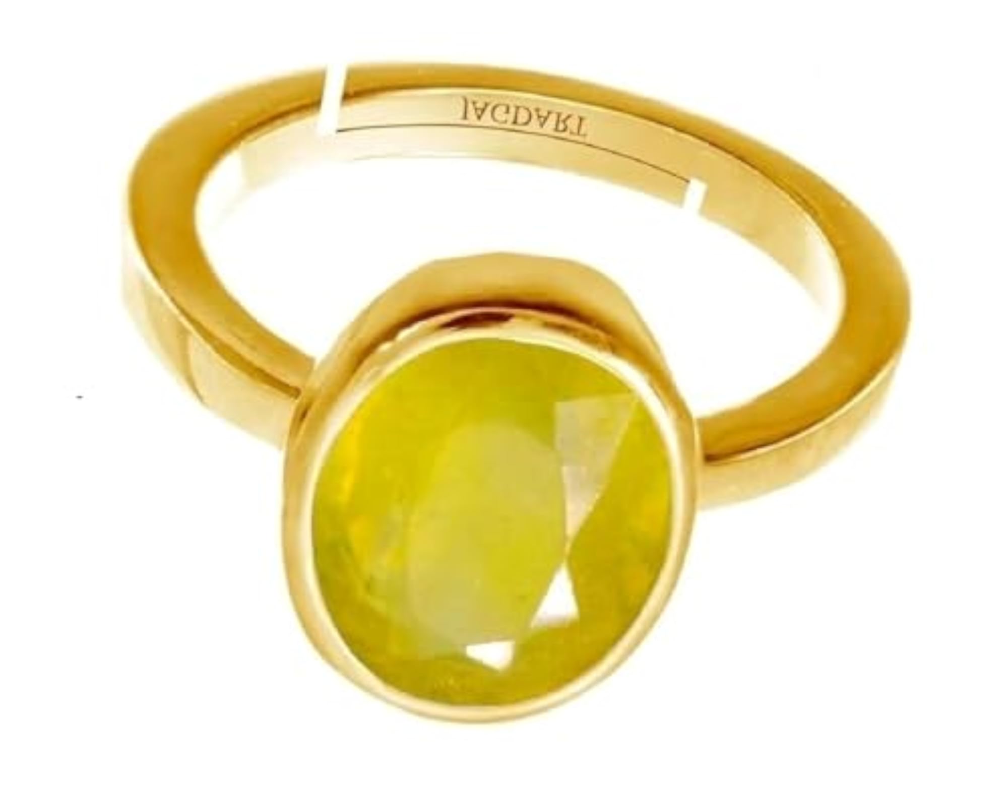 Stylish 16.35 Carat Adjustable Pukhraj Gemstone Ring, Unisex